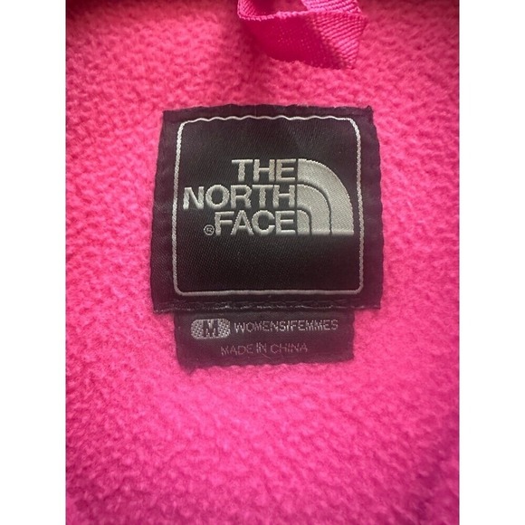 THE NORTH FACE Polartec Full Zip Denali Fleece Jacket Pink/Gray Women's Medium - Picture 3 of 4